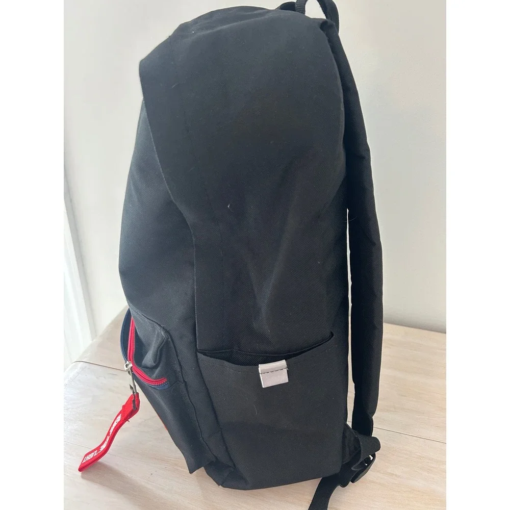 Mad Engine NASA Backpack Black Space Shuttle‎ American Flag Patches Bookbag
